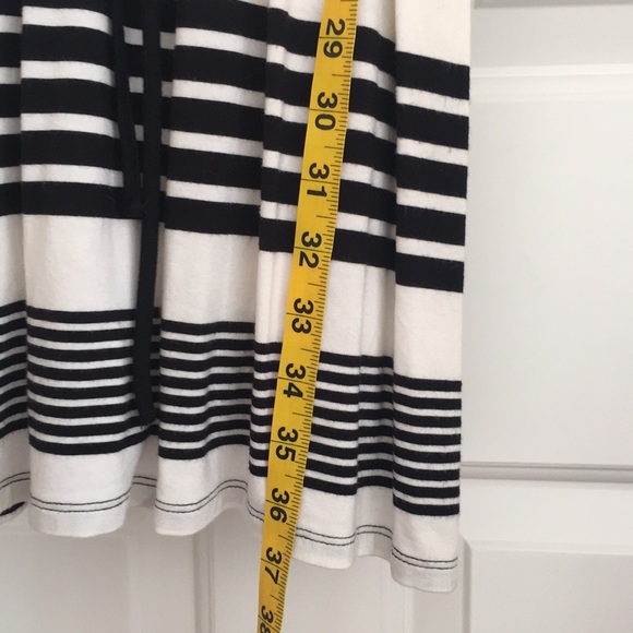 Olive & Oak Women’s Dress S Stripes Black White Sleeveless Long Cinched waist - Picture 6 of 9